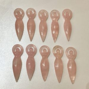 Rose Quartz Goddess Carving