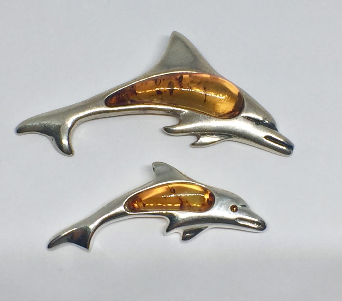 Baltic Amber Dolphin Pendants 1 Baltic Amber Dolphin Pendants