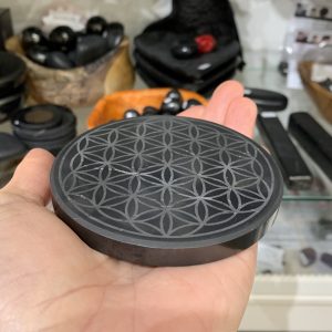 Shungite Flower of Life Coaster