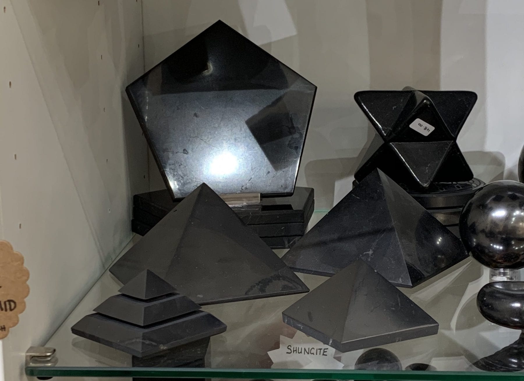 Shungite Pentagram 1 Shungite Pentagram Polished