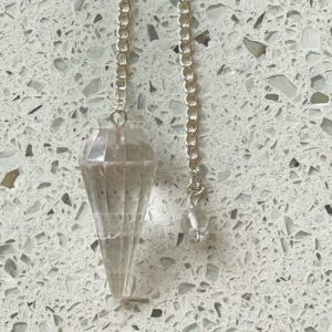 Faceted Quartz Pendulum