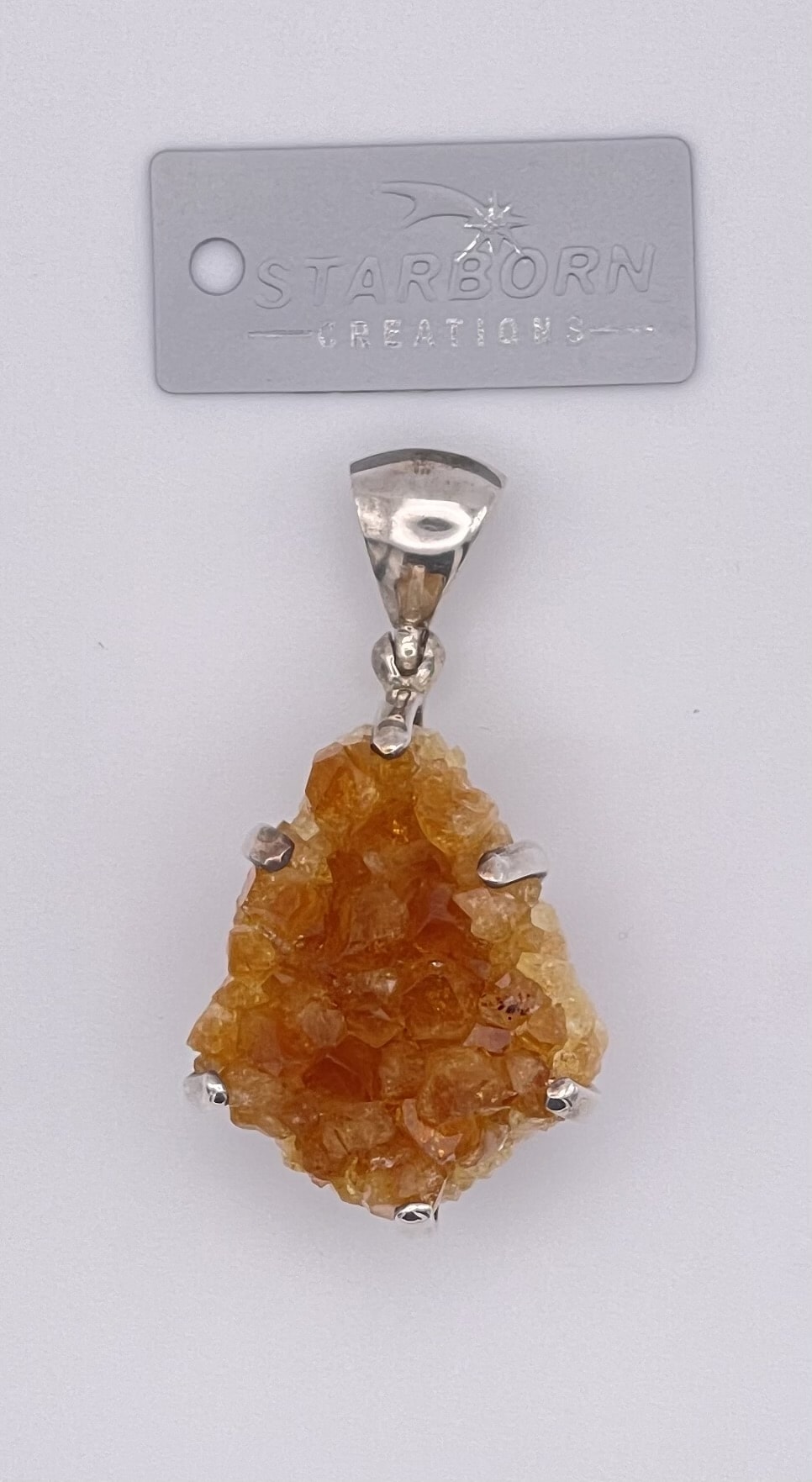 Citrine Cluster Pendant 1 Citrine cluster pendant. A Starborn Creations design