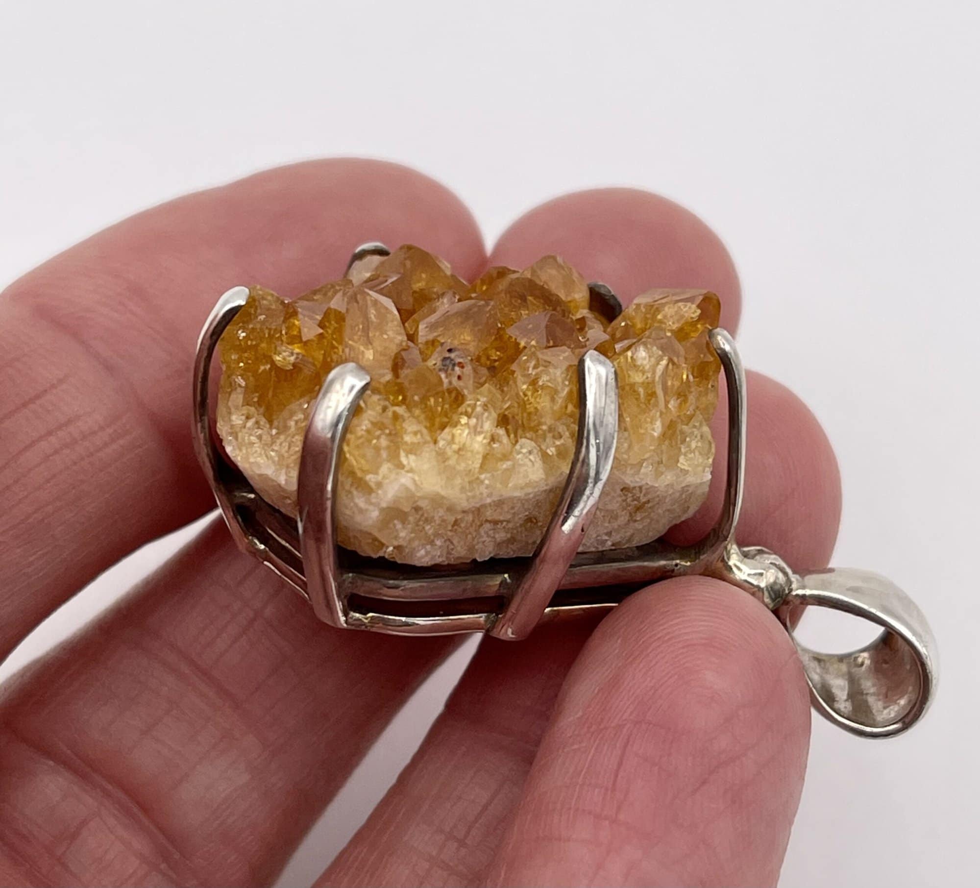 Citrine Cluster Pendant 4 Citrine Cluster Pendant - Image 4