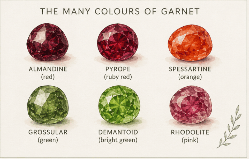 Garnet – A Mineral Family Full of Surprises 2 Colours of Garnet