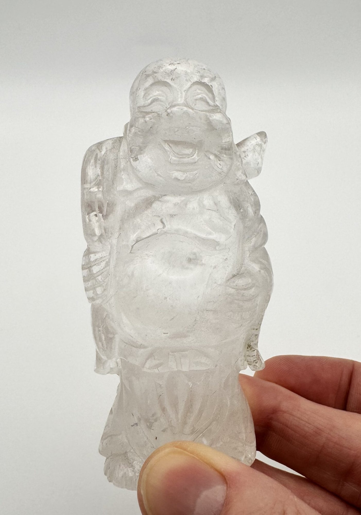 Quartz Buddha, Travelling Budai 2 Quartz Buddha, Travelling Budai - Image 2