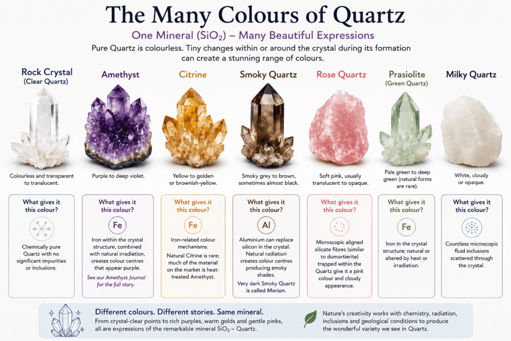 Quartz – One of Earth's Most Remarkable Minerals 3 Quartz Colours