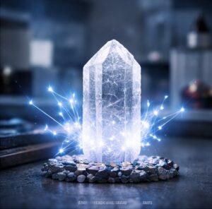 Do Crystals Really Heal? The Science Behind Crystal Healing 2 close up of crystal structure showing piezoelectric effect