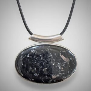 Indian Nuummite aka Coppernite Pendant