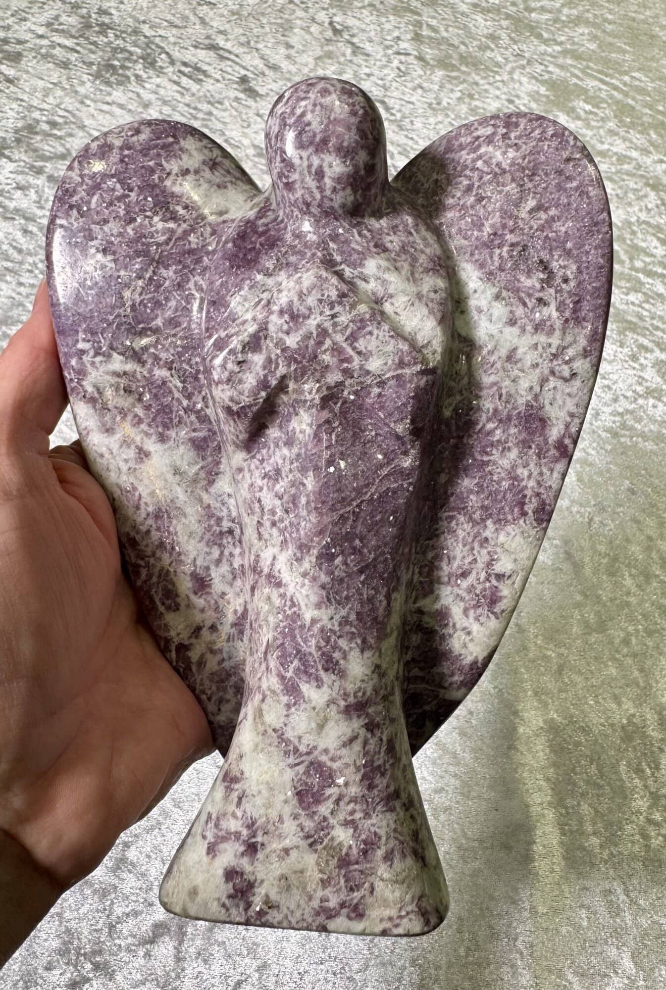 Lepidolite Angel 1 Lepidolite Angel