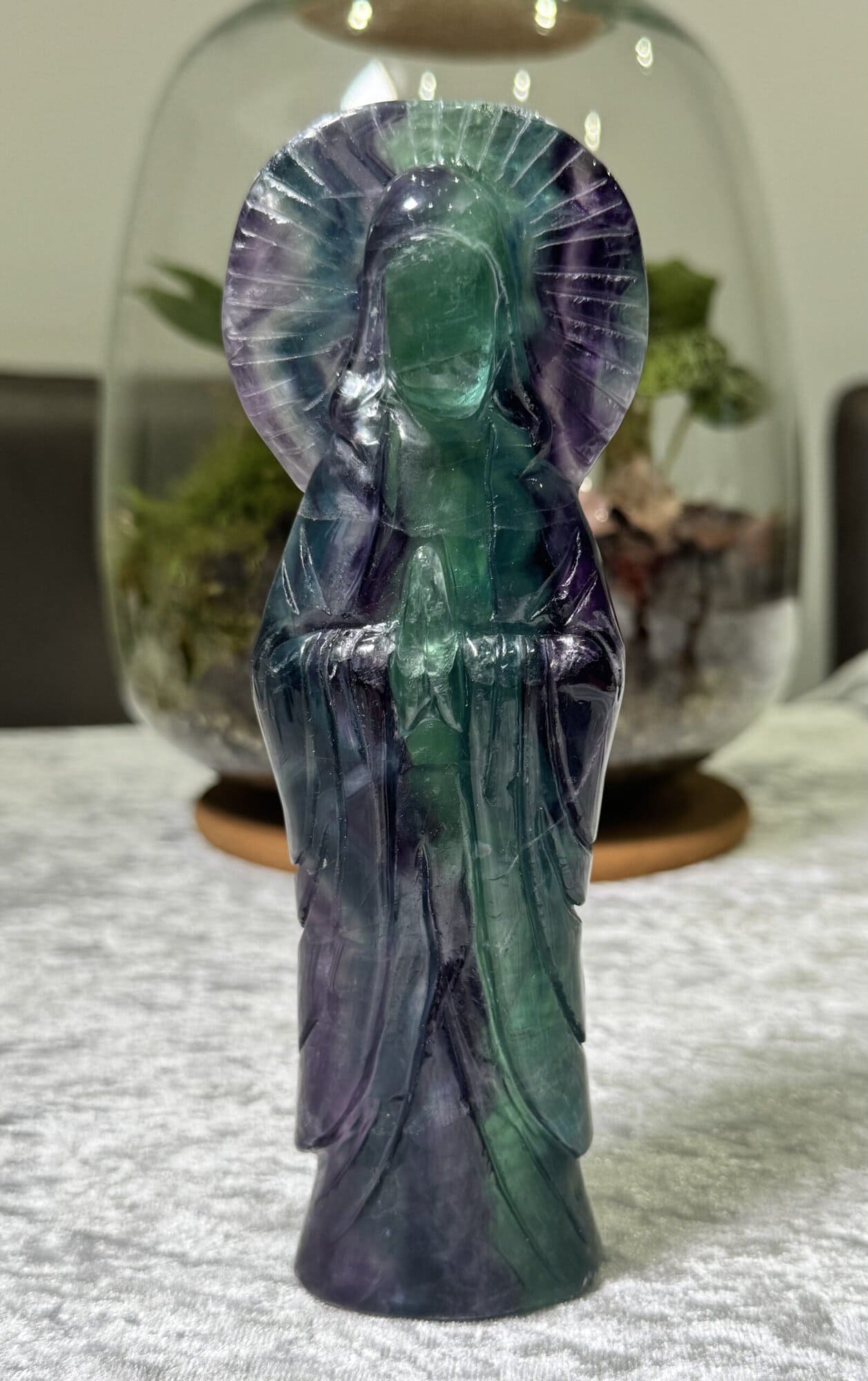 Divine Feminine Fluorite Carving 2 Divine Feminine Fluorite Carving