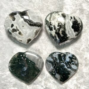 Moss Agate Heart
