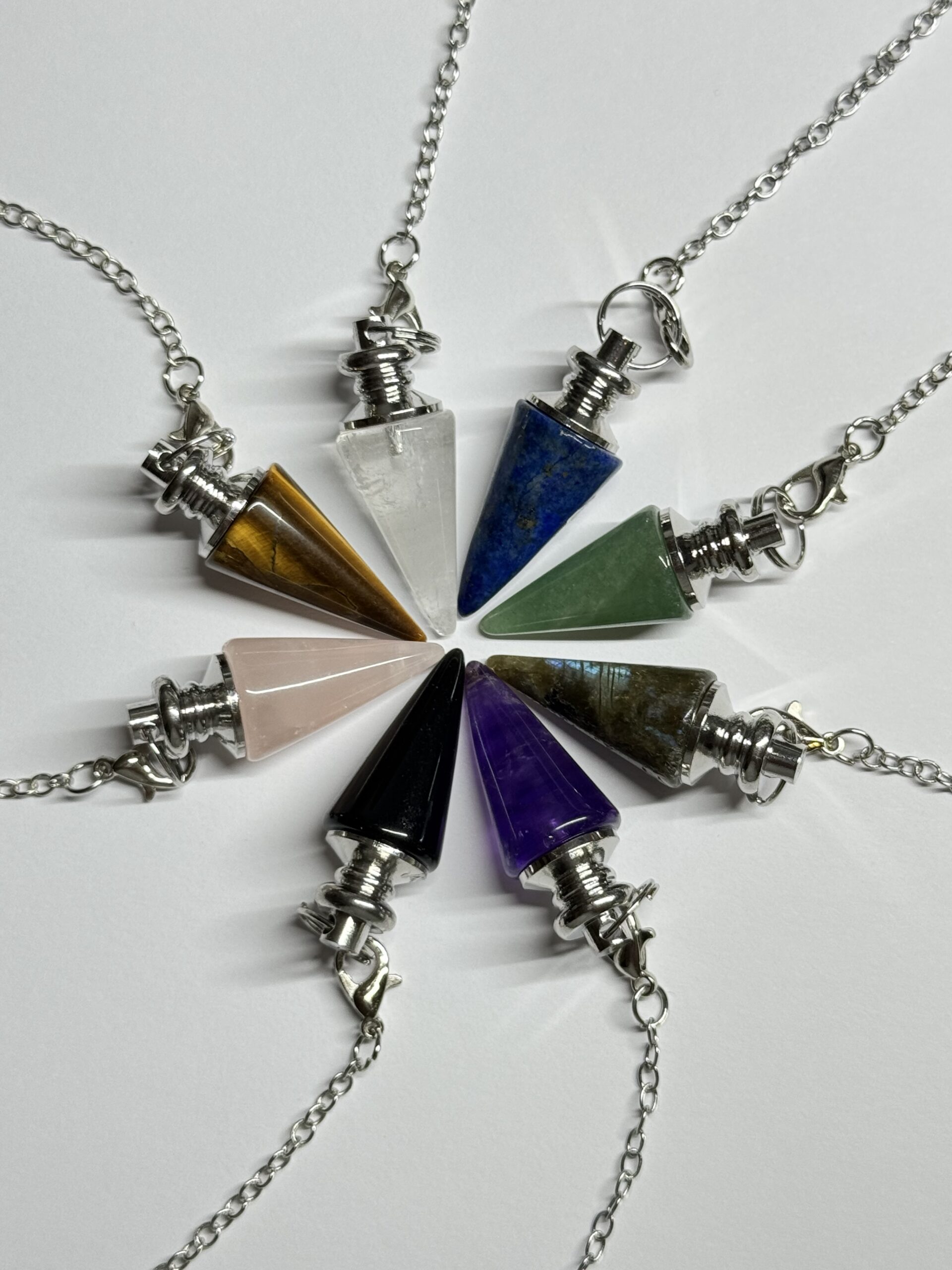Crystal Pendulum – Choice of Gemstone 1 Crystal Pendulum