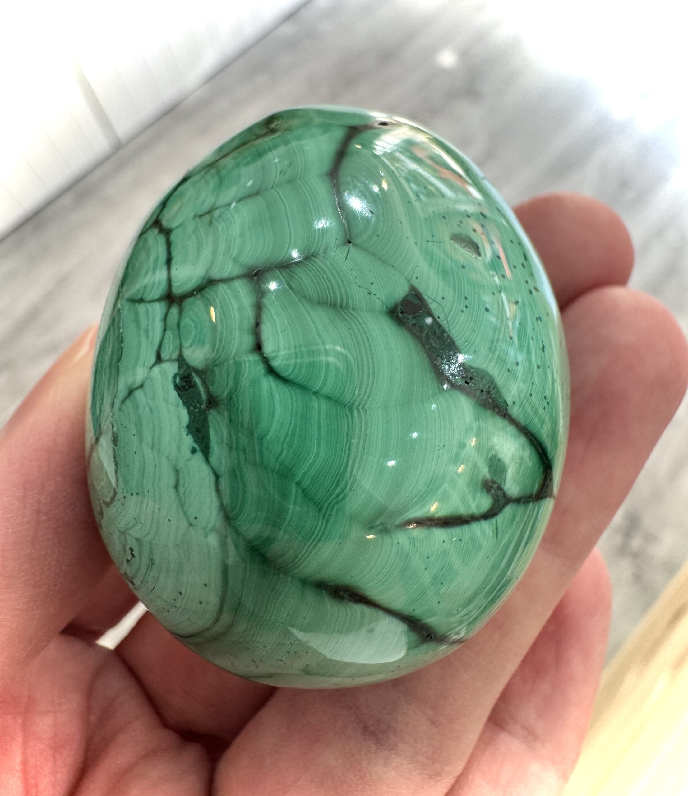 Natural Malachite Egg 3 Malachite Egg 2