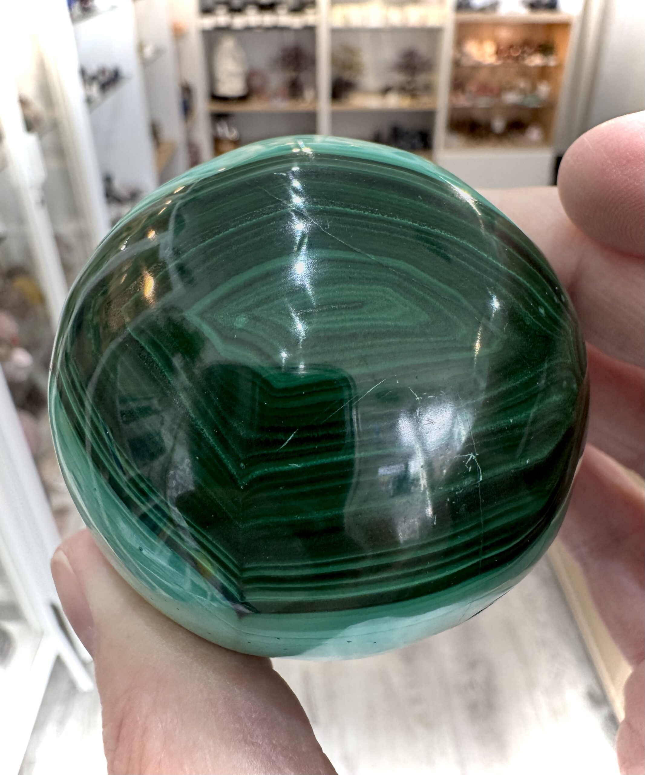Natural Malachite Sphere – 60mm 3 Malachite Sphere