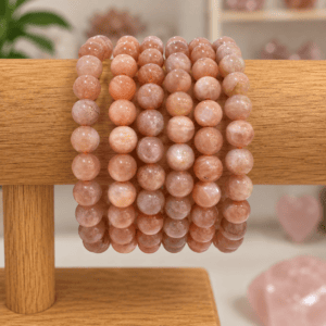 Peach Moonstone Bracelet