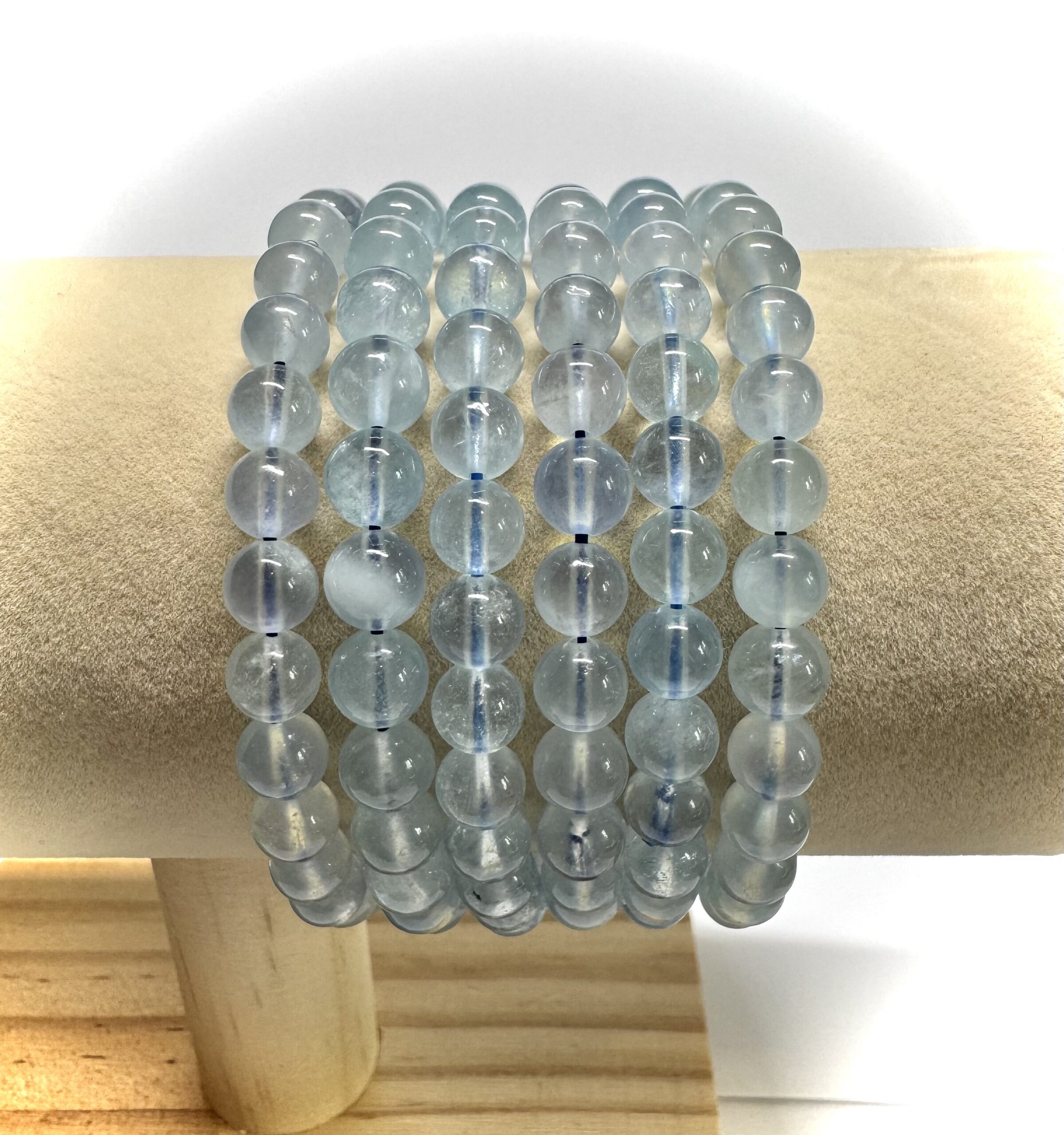 Aquamarine Bracelet – 6mm Beads