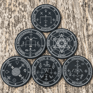 Archangel Sigil Slate Coasters set of 6